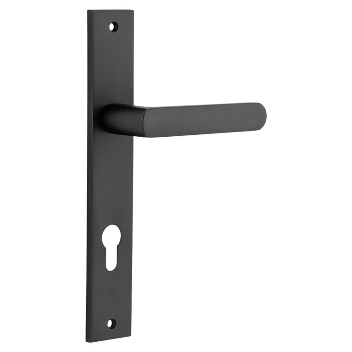 12860E85 - Osaka Lever - Rectangular Backplate - Matt Black - Entrance