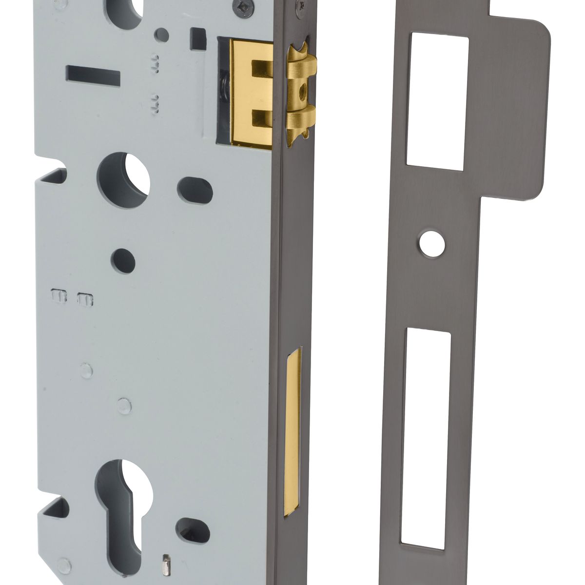 17313 - 85mm Euro Roller Mortice Lock - 45mm Backset - Graphite PVD