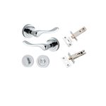 20794KPRIV60 - Stirling Lever - Round Rose Privacy Kit with Separate Privacy Turn - Polished Chrome - Privacy