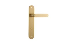 15264P85 - Bronte Lever - Oval Backplate - Brushed Brass - Privacy