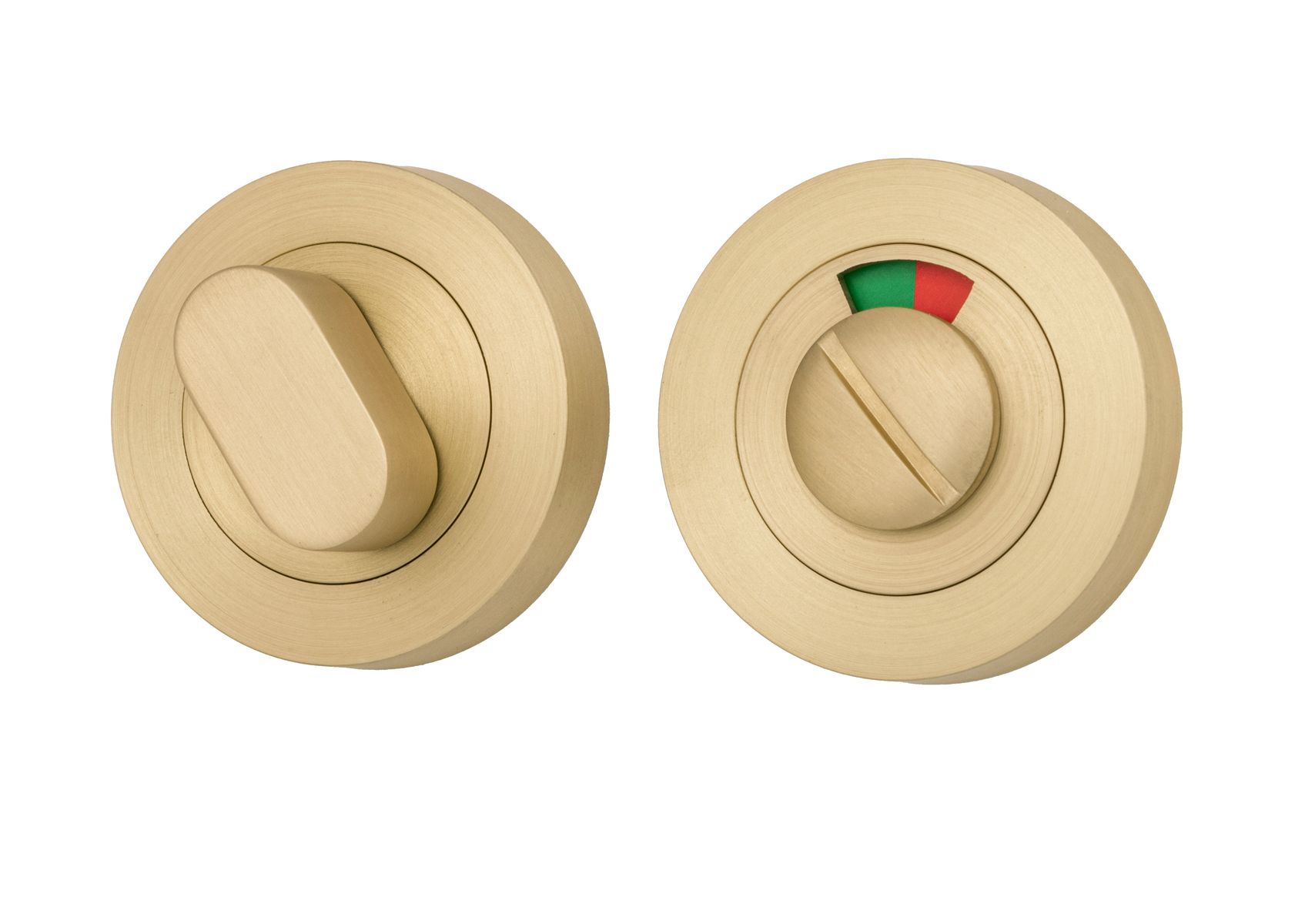 17123 - Privacy Turn with Indicator - Round - Brushed Gold PVD