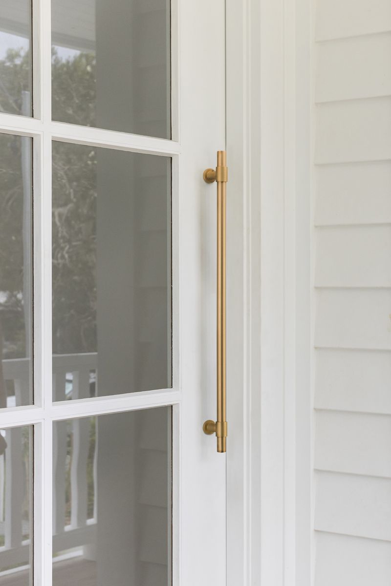 17148KENTR60KT - Helsinki Pull Handle - 600mm Entrance Kit with Separate High Security Lock - Brushed Gold PVD - Entrance
