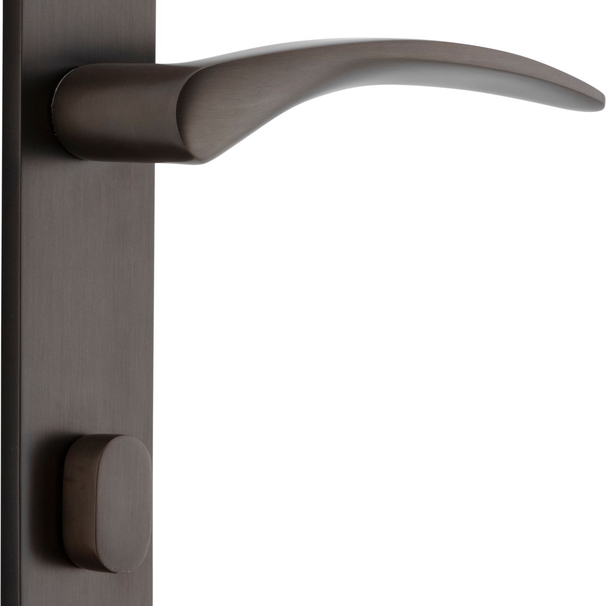 10704P85 - Oxford Lever - Rectangular Backplate - Signature Brass - Privacy
