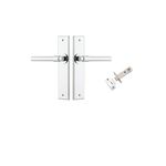 11904KPASS60 - Helsinki Lever - Chamfered Backplate Passage Kit - Polished Chrome - Passage