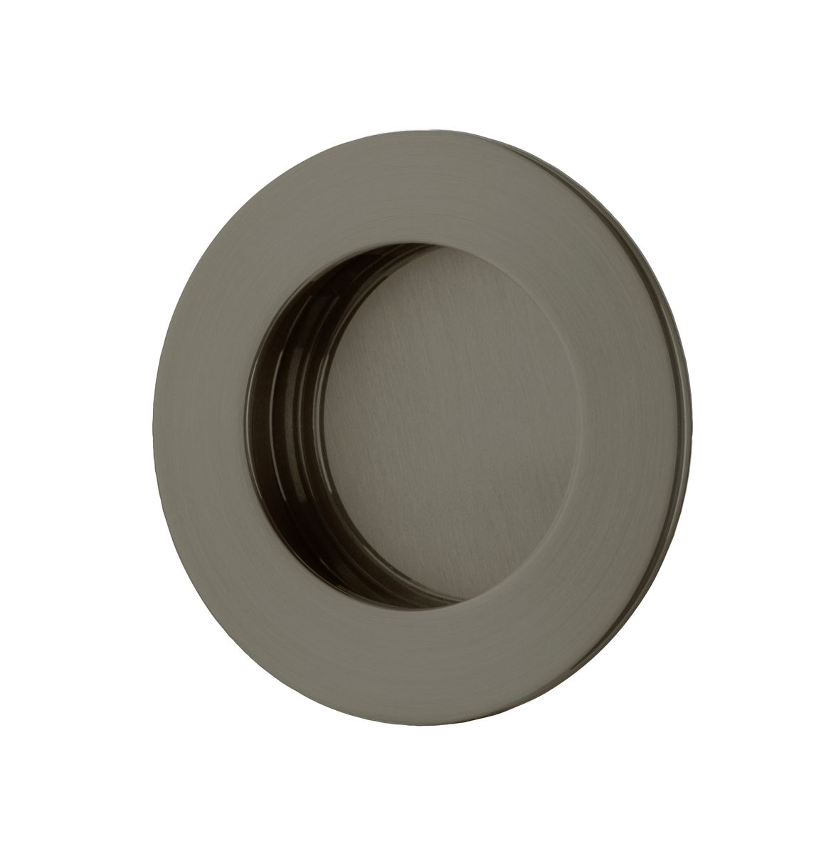 17297 - Round Flush Pull - Graphite PVD - Passage