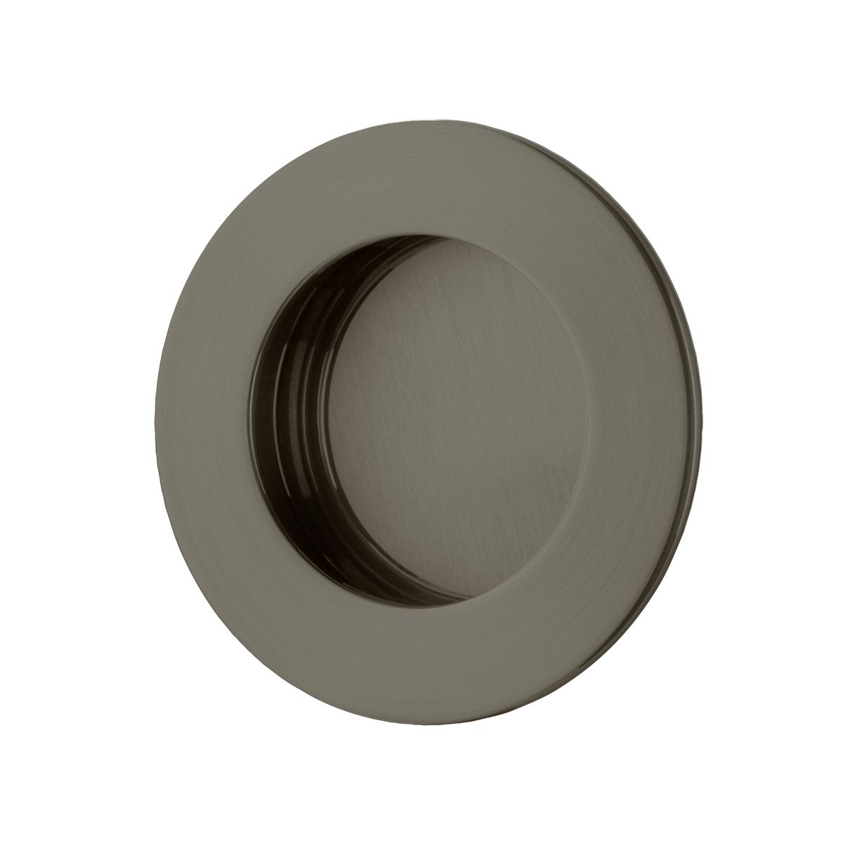 17297 - Round Flush Pull - Graphite PVD - Passage