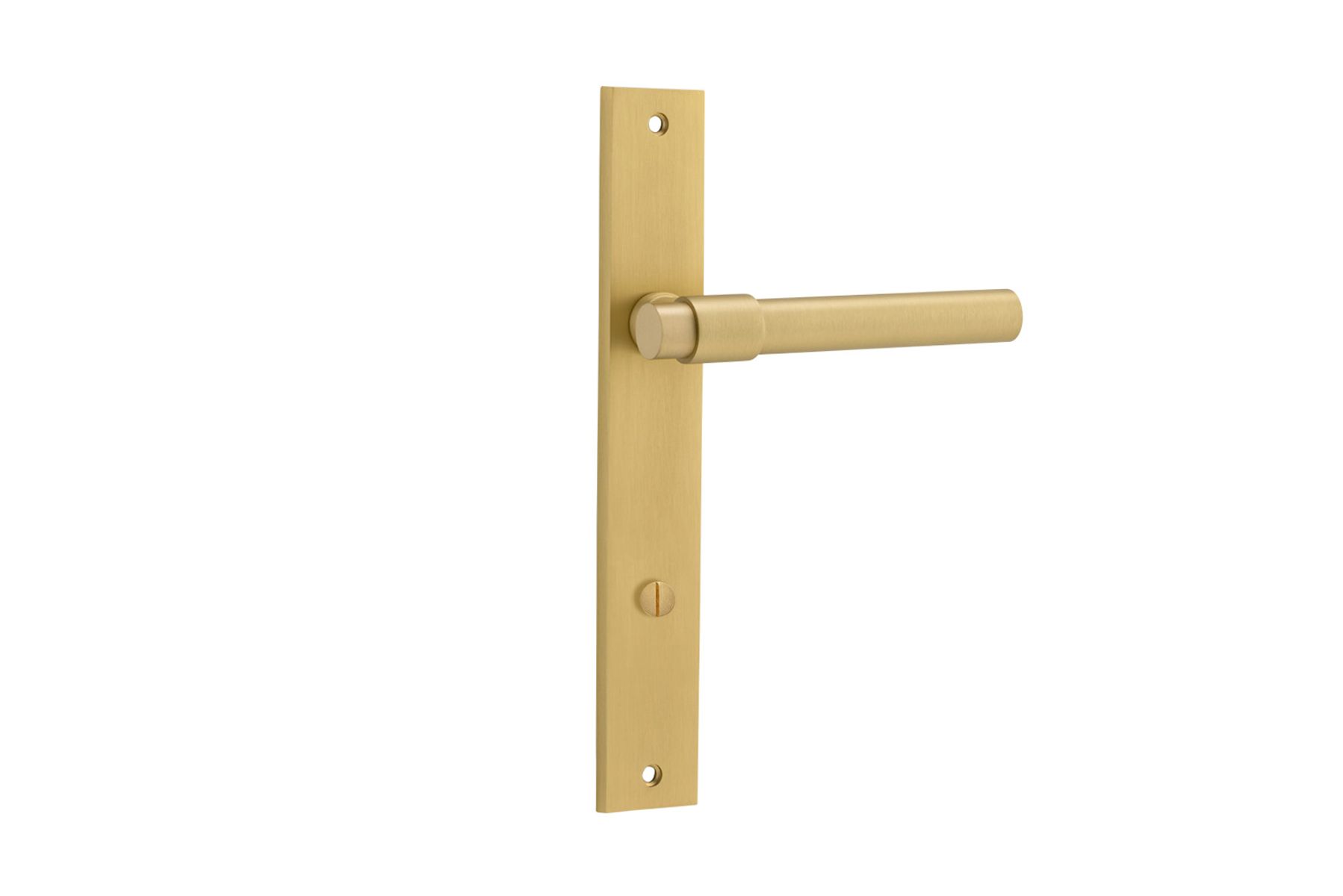 16396P85 - Helsinki Lever - Rectangular Backplate - Brushed Gold PVD - Privacy