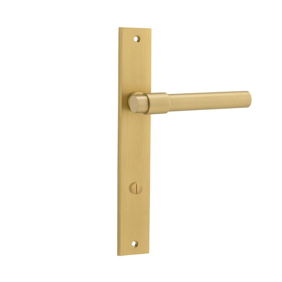 16396P85 - Helsinki Lever - Rectangular Backplate - Brushed Gold PVD - Privacy