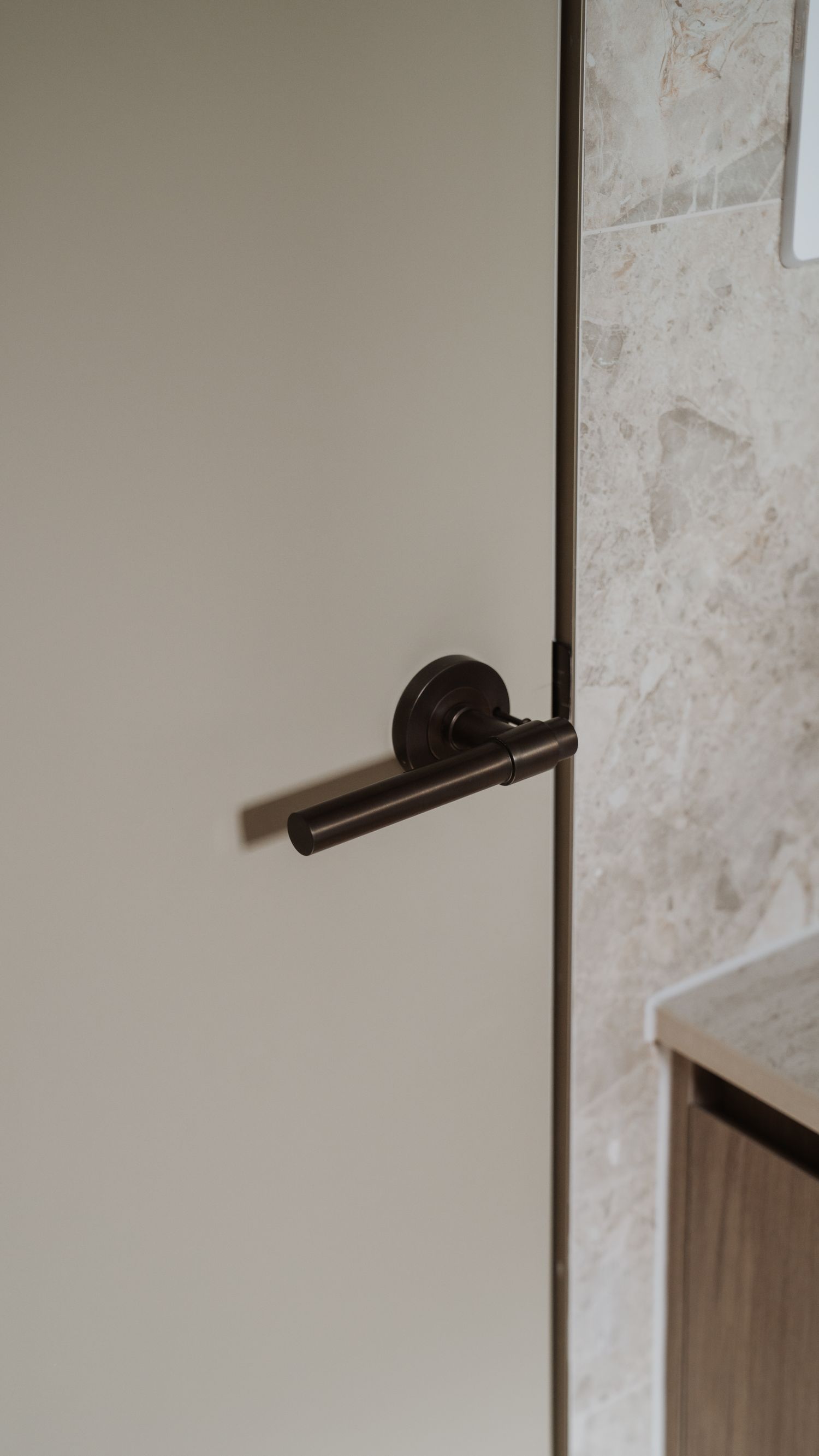 16626KENTR60KK - Helsinki Lever - Round Rose Entrance Kit with Separate High Security Lock - Brushed Gold PVD - Entrance