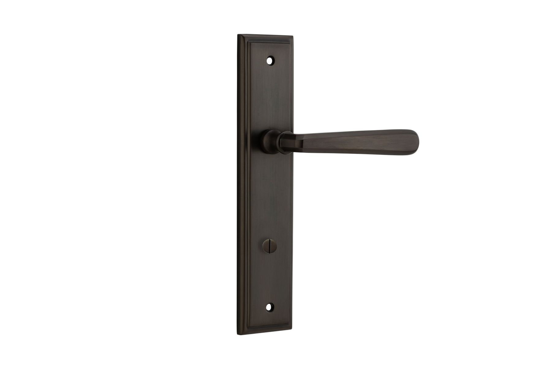 10878P85 - Copenhagen Lever - Stepped Backplate - Signature Brass - Privacy