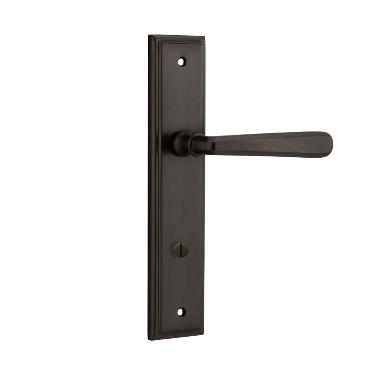 10878P85 - Copenhagen Lever - Stepped Backplate - Signature Brass - Privacy