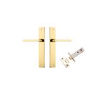 10202KPASS60 - Baltimore Lever - Rectangular Backplate Passage Kit - Polished Brass - Passage