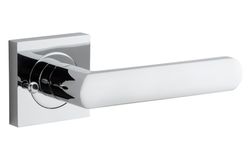 21184KIBPRIV60 - Osaka Lever - Square Rose (Inbuilt Privacy) - Polished Chrome - Privacy