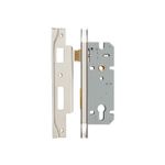 6092 - Rebated 85mm Euro Mortice Locks - 45mm Backset - Polished Nickel