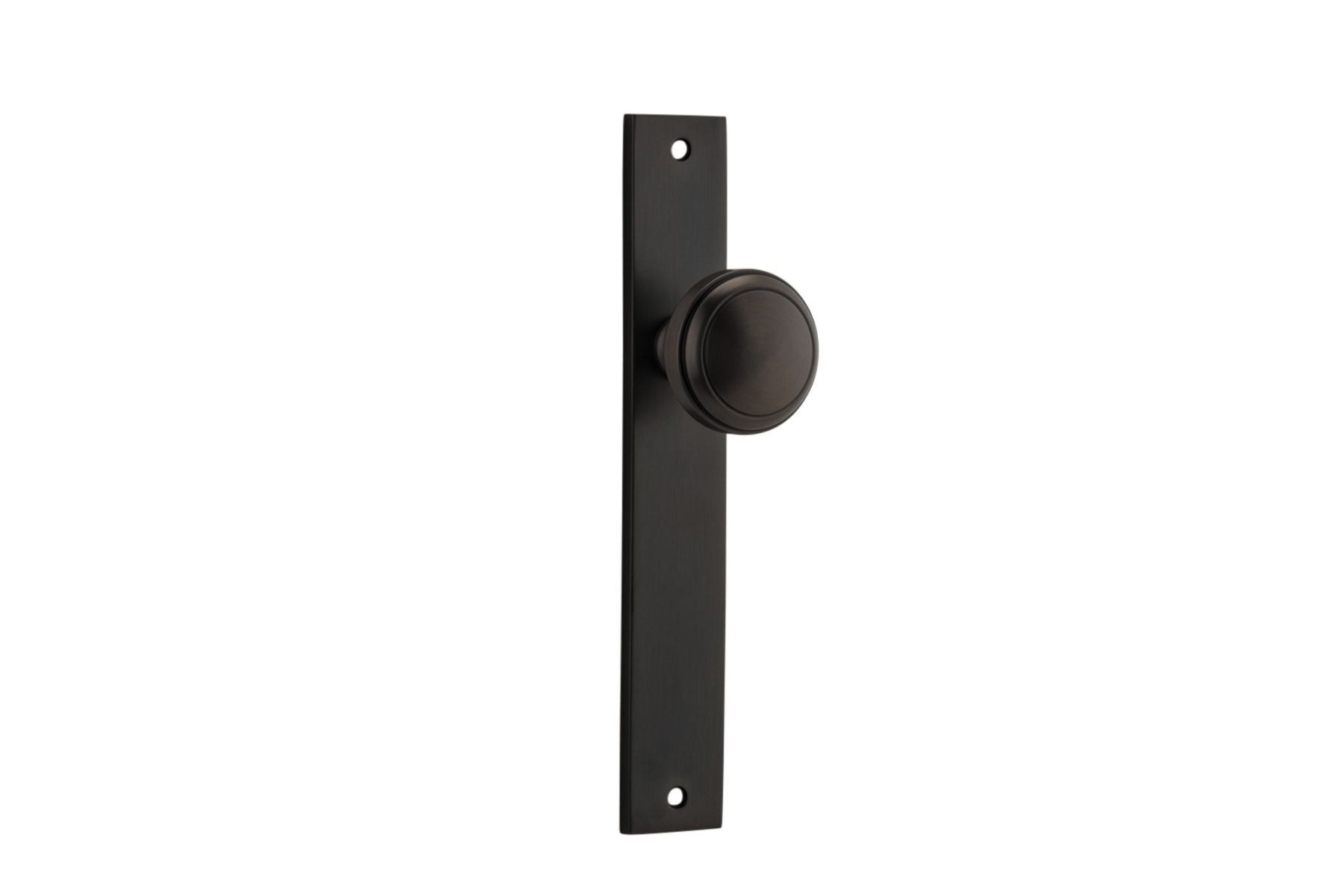10820 - Paddington Knob - Rectangular Backplate - Signature Brass - Passage