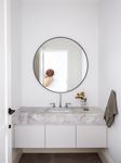 9211 - Baltimore Lever - Round Rose - Signature Brass - Passage