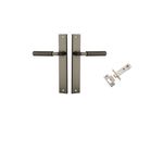 16852KPASS60 - Brunswick Lever - Rectangular Backplate Passage Kit - Graphite PVD - Passage