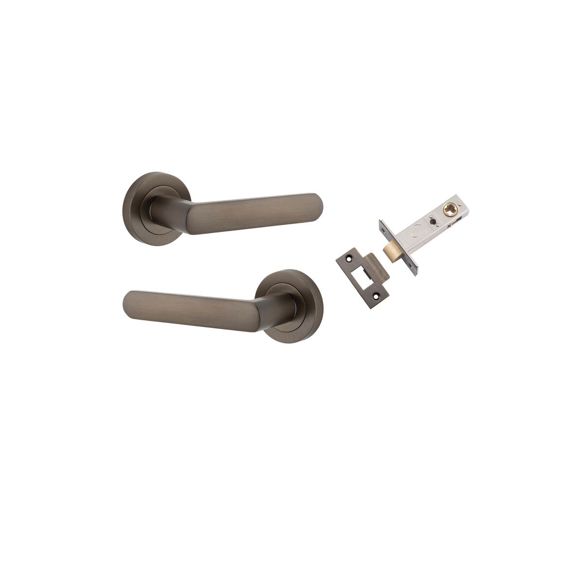 20771KPASS60 - Osaka Lever - Round Rose Passage Kit - Signature Brass - Passage