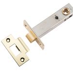 21482 - Hard Sprung Split Cam Tube Latch - 70mm Backset - Polished Brass