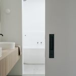 21413P - Rectangular Sliding Door Pull Privacy Kit with Privacy Turn - Matt Black - Privacy