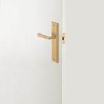 15736KPASS60 - Sarlat Lever - Stepped Backplate Passage Kit - Brushed Brass - Passage