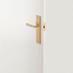 15736KPASS60 - Sarlat Lever - Stepped Backplate Passage Kit - Brushed Brass - Passage
