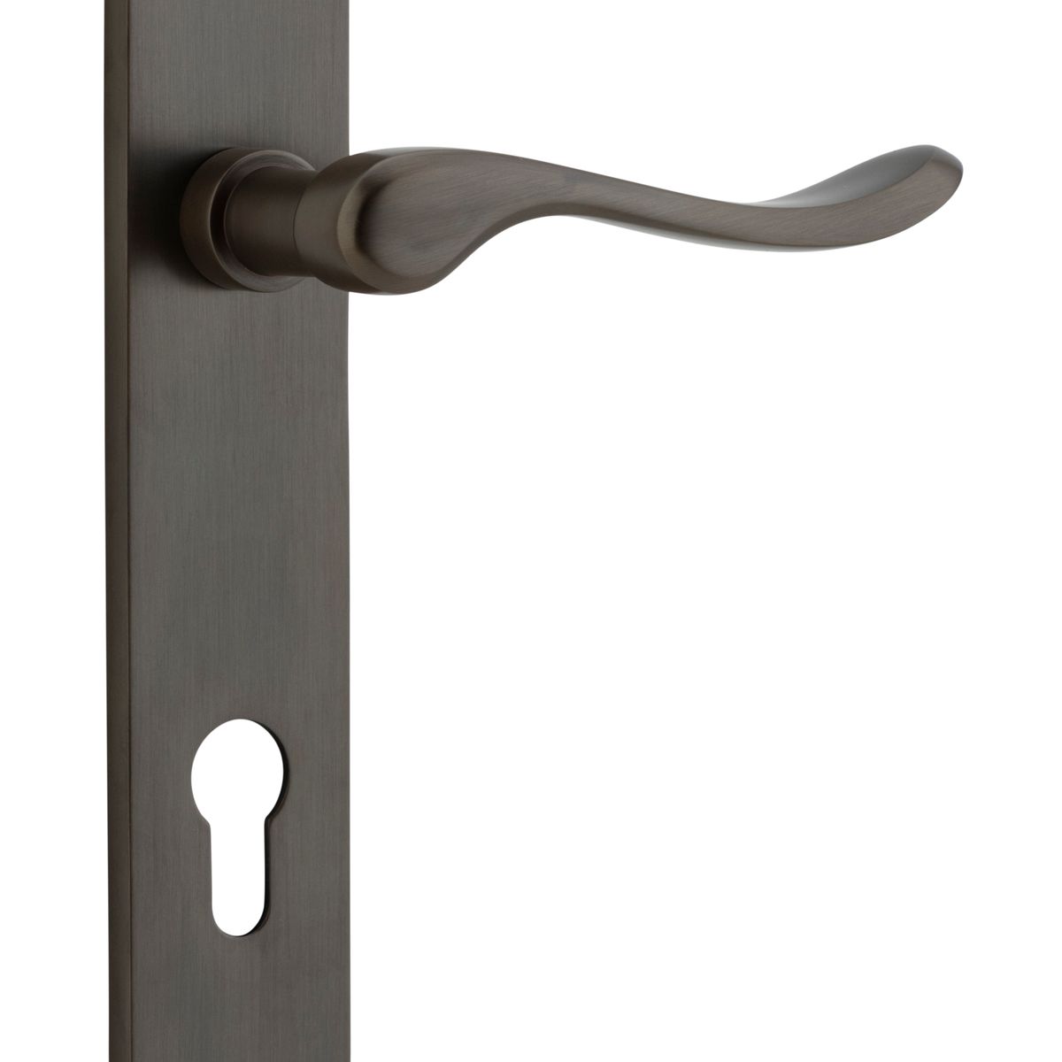 10924E85 - Stirling Lever - Oval Backplate - Signature Brass - Entrance