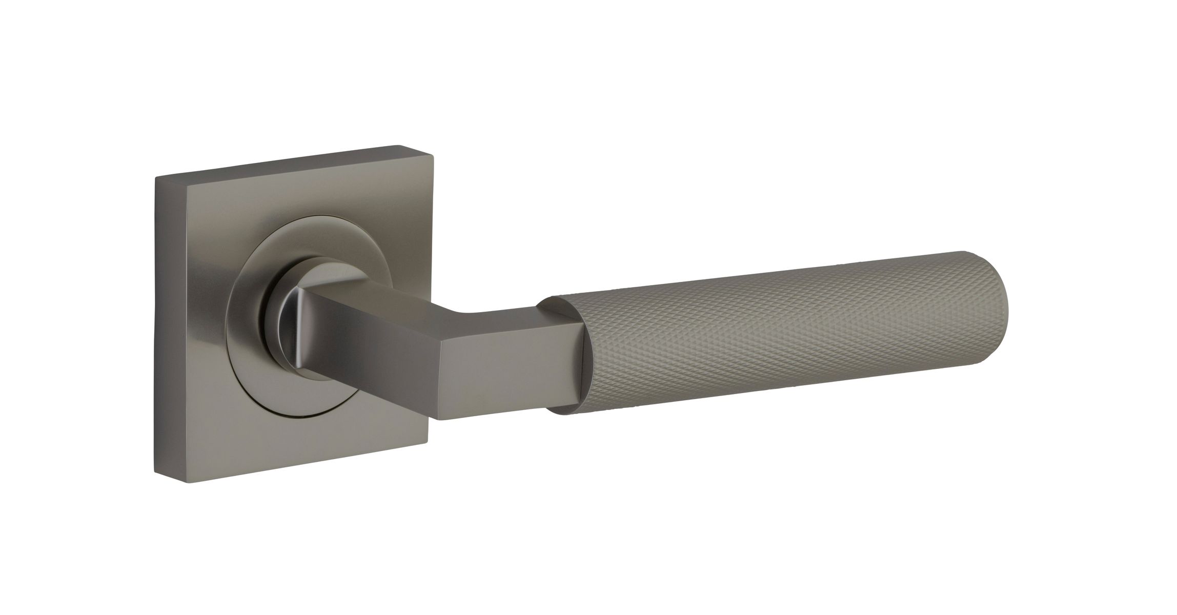 16869 - Brunswick Lever - Square Rose - Graphite PVD - Passage