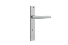 12396P85 - Helsinki Lever - Rectangular Backplate - Brushed Chrome - Privacy