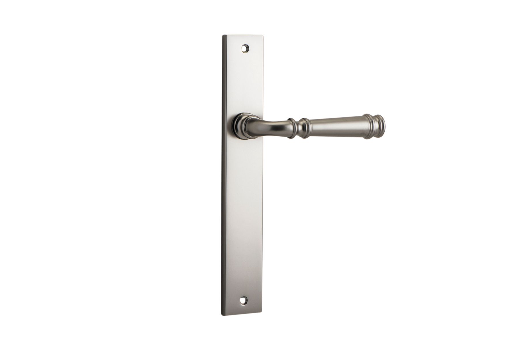 14706 - Verona Lever - Rectangular Backplate - Satin Nickel - Passage