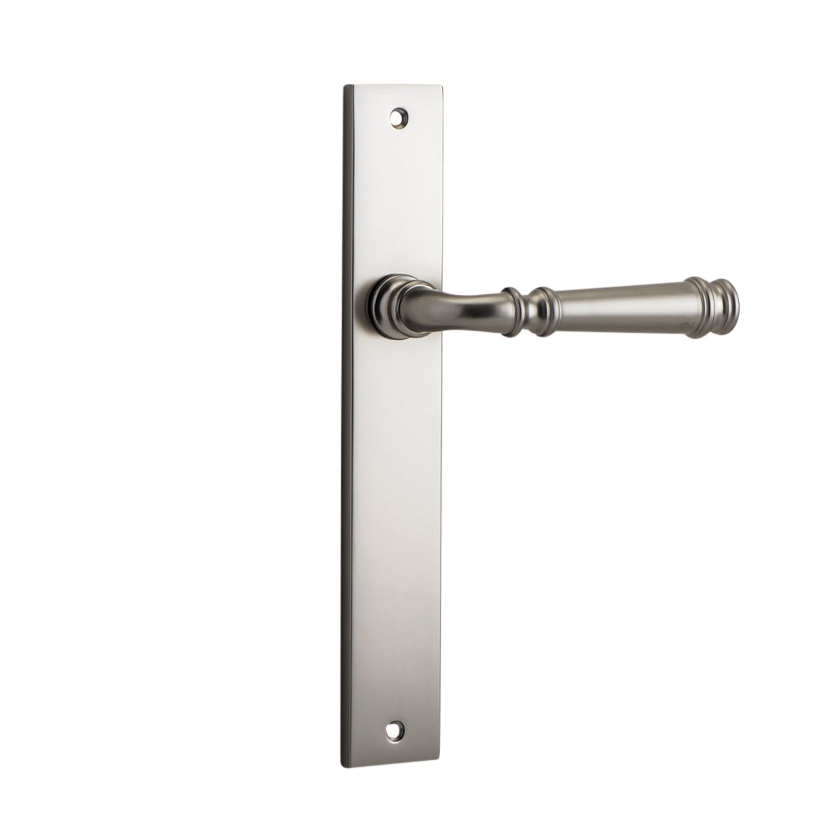 14706 - Verona Lever - Rectangular Backplate - Satin Nickel - Passage