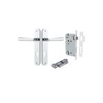 11876KENTR60KT - Copenhagen Lever - Oval Backplate Entrance Kit with High Security Lock - Polished Chrome - Entrance