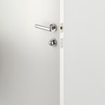24004KPRIV60 - Puerto Lever - Round Rose Privacy Kit with Separate Privacy Turn - Polished Chrome - Privacy