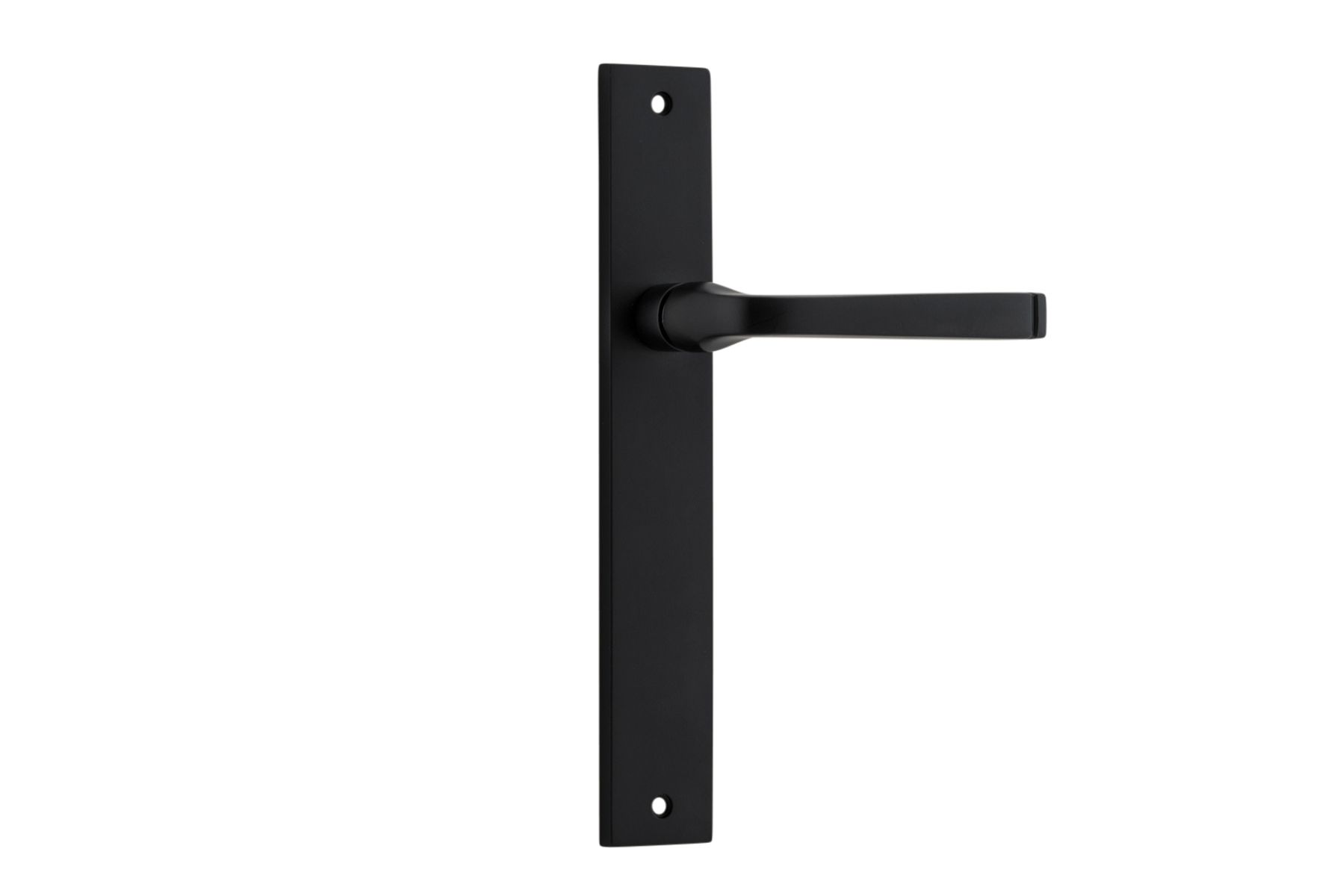 12708 - Annecy Lever - Rectangular Backplate - Matt Black - Passage