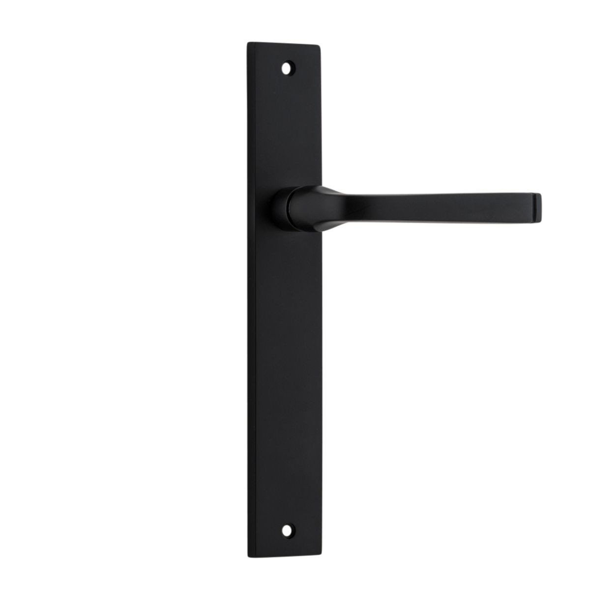 12708 - Annecy Lever - Rectangular Backplate - Matt Black - Passage