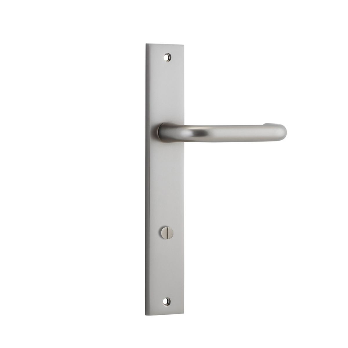 14844P85 - Oslo Lever - Rectangular Backplate - Satin Nickel - Privacy