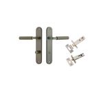 16868KPRIV60 - Brunswick Lever - Oval Backplate Privacy Kit - Graphite PVD - Privacy