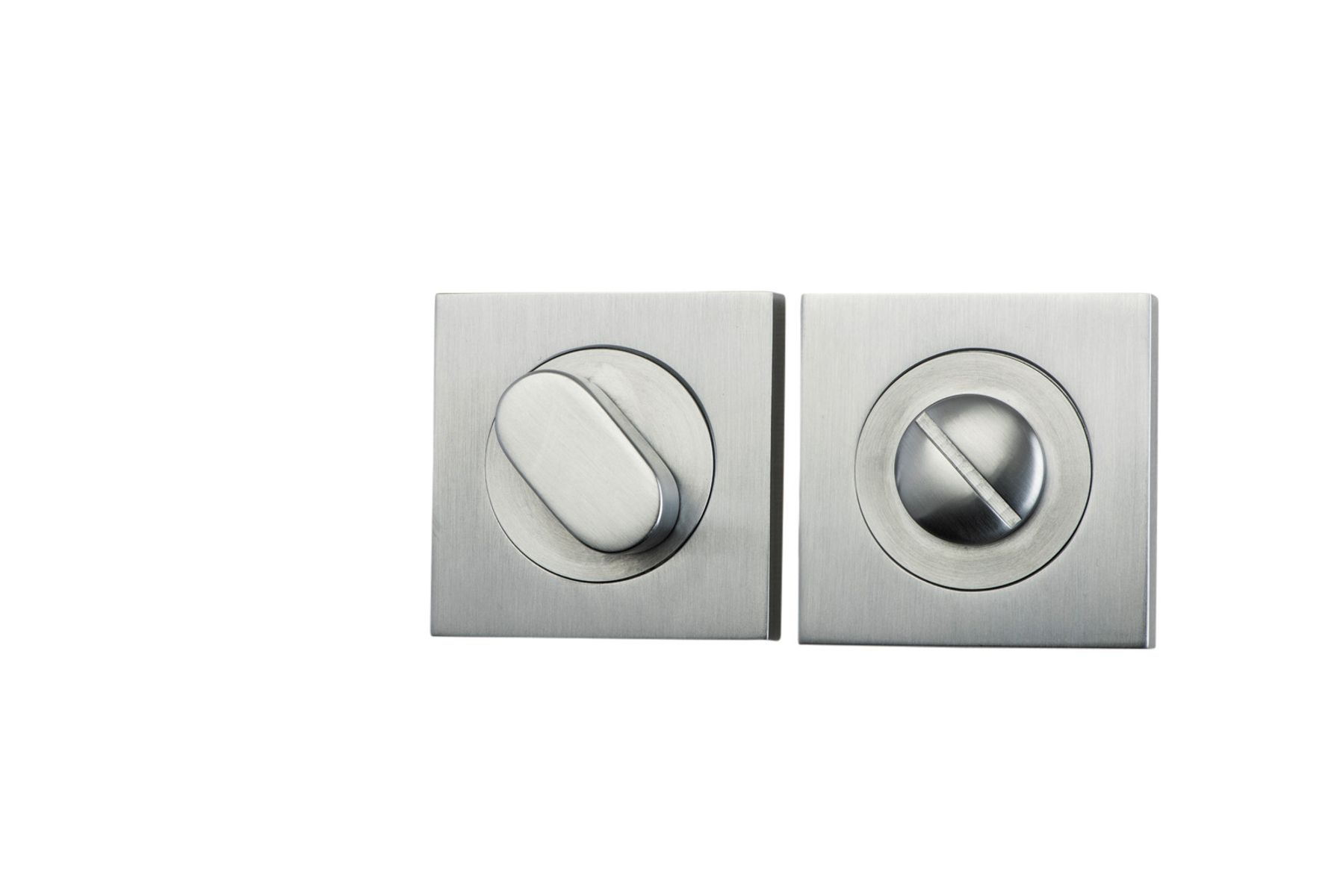 20035 - Privacy Turn - Square - Brushed Chrome