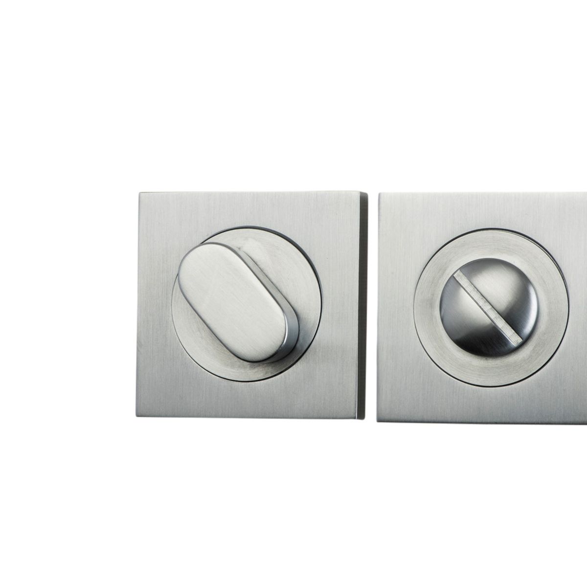 20035 - Privacy Turn - Square - Brushed Chrome