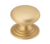 0579 - Sarlat Cupboard Knob - P32xD38mm - Brushed Brass