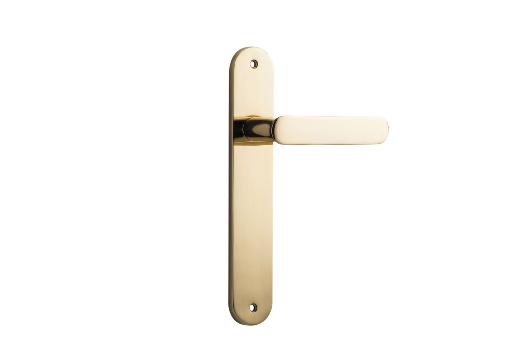 10264 - Bronte Lever - Oval Backplate - Polished Brass - Passage