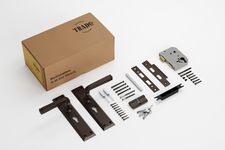 Menton Lever - Long Backplate Entrance Set with High Security Lock