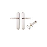14212KPASS60 - Sarlat Lever - Shouldered Backplate Passage Kit - Polished Nickel - Passage