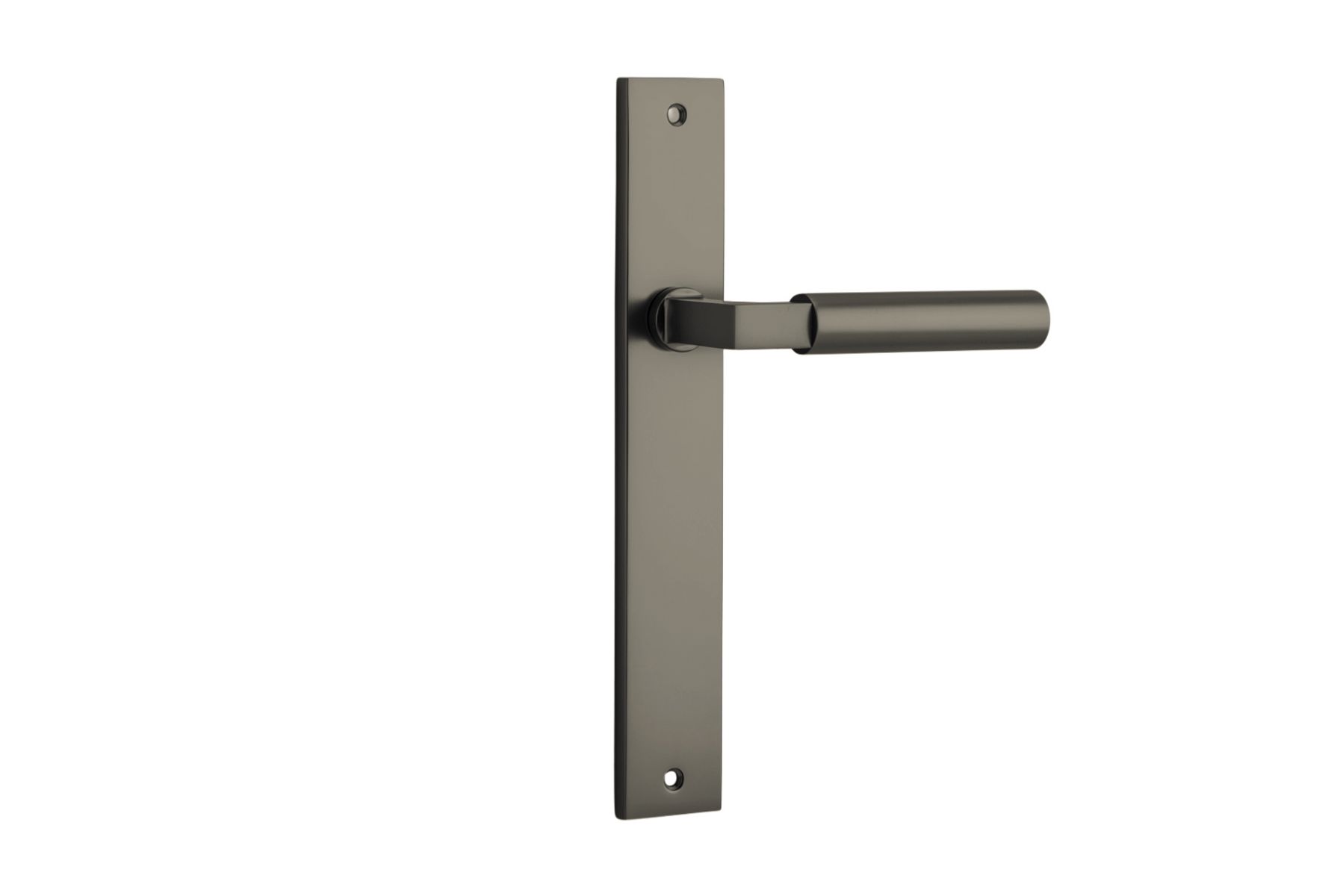 16750 - Berlin Lever - Rectangular Backplate - Graphite PVD - Passage