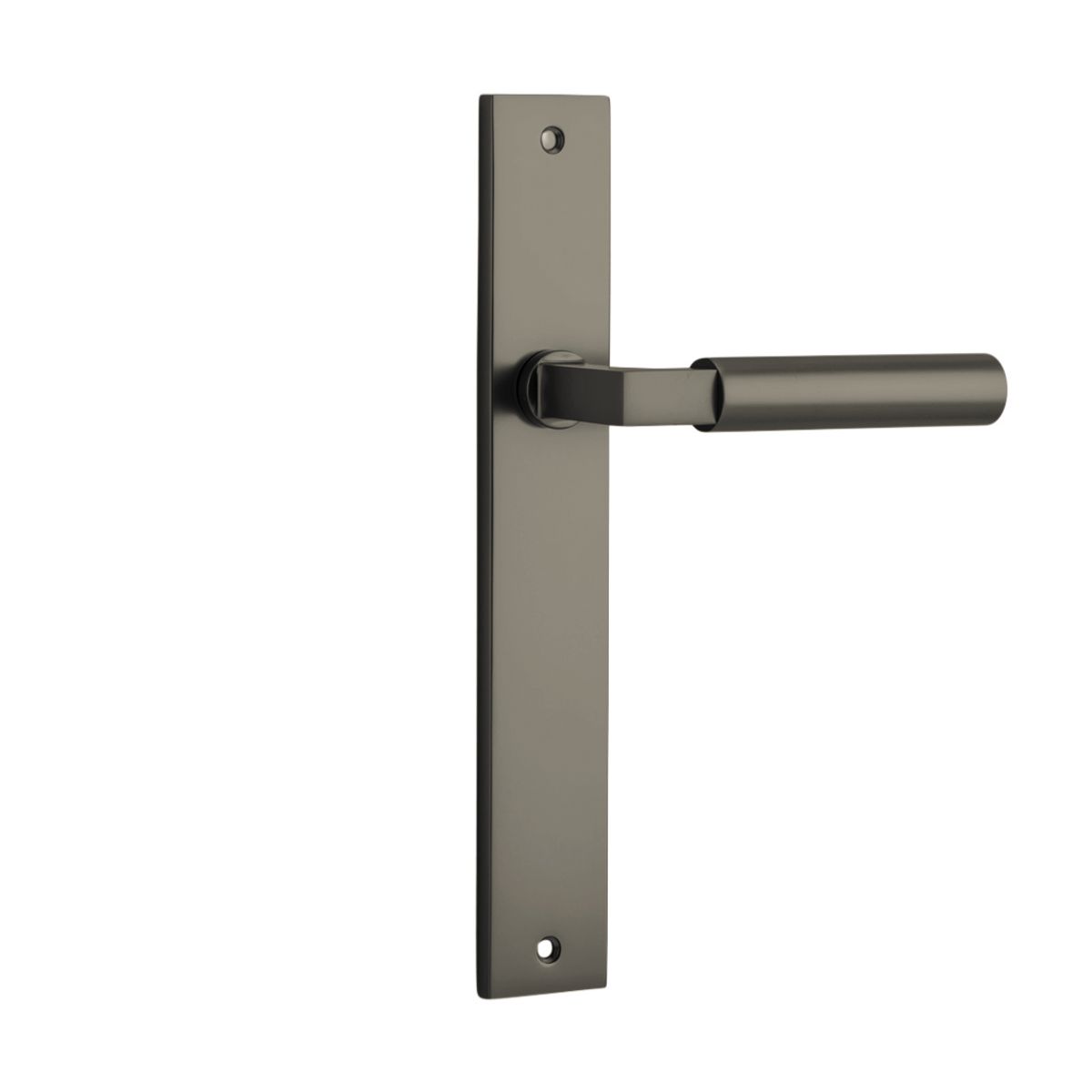 16750 - Berlin Lever - Rectangular Backplate - Graphite PVD - Passage