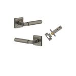 16873KPASS60 - Berlin Lever - Square Rose Passage Kit - Graphite PVD - Passage