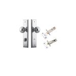 11842KPRIV60 - Guildford Knob - Stepped Backplate Privacy Kit with Privacy Turn - Polished Chrome - Privacy