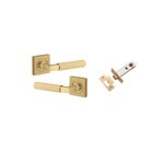 16269KPASS60 - Brunswick Lever - Square Rose Passage Kit - Brushed Gold PVD - Passage