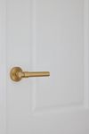 20626 - Helsinki Lever - Round Rose - Brushed Brass - Passage
