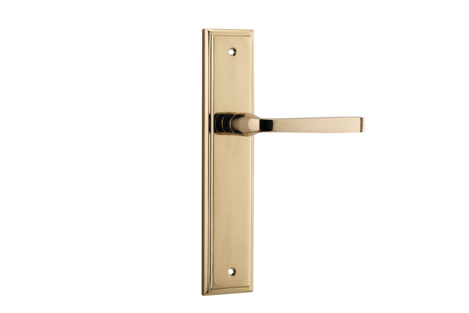 10244 - Annecy Lever - Stepped Backplate - Polished Brass - Passage